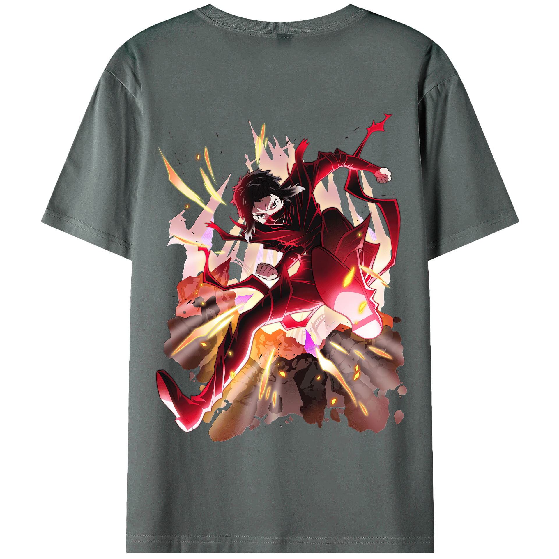 （画像用） 文豪ストレイドッグス Bungo Stray Dogs 綿100％半袖Tシャツ（背面プリント）